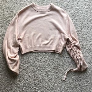 Light pink crop sweater